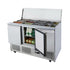 Atosa 3 Door Saladette Prep Refrigerator Sliding Lid 380L - ESL3850